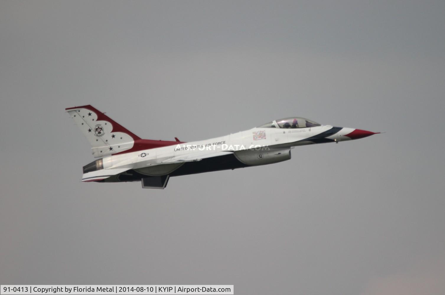 91-0413, 1991 General Dynamics F-16CJ Fighting Falcon C/N CC-111, Thunderbirds zx
