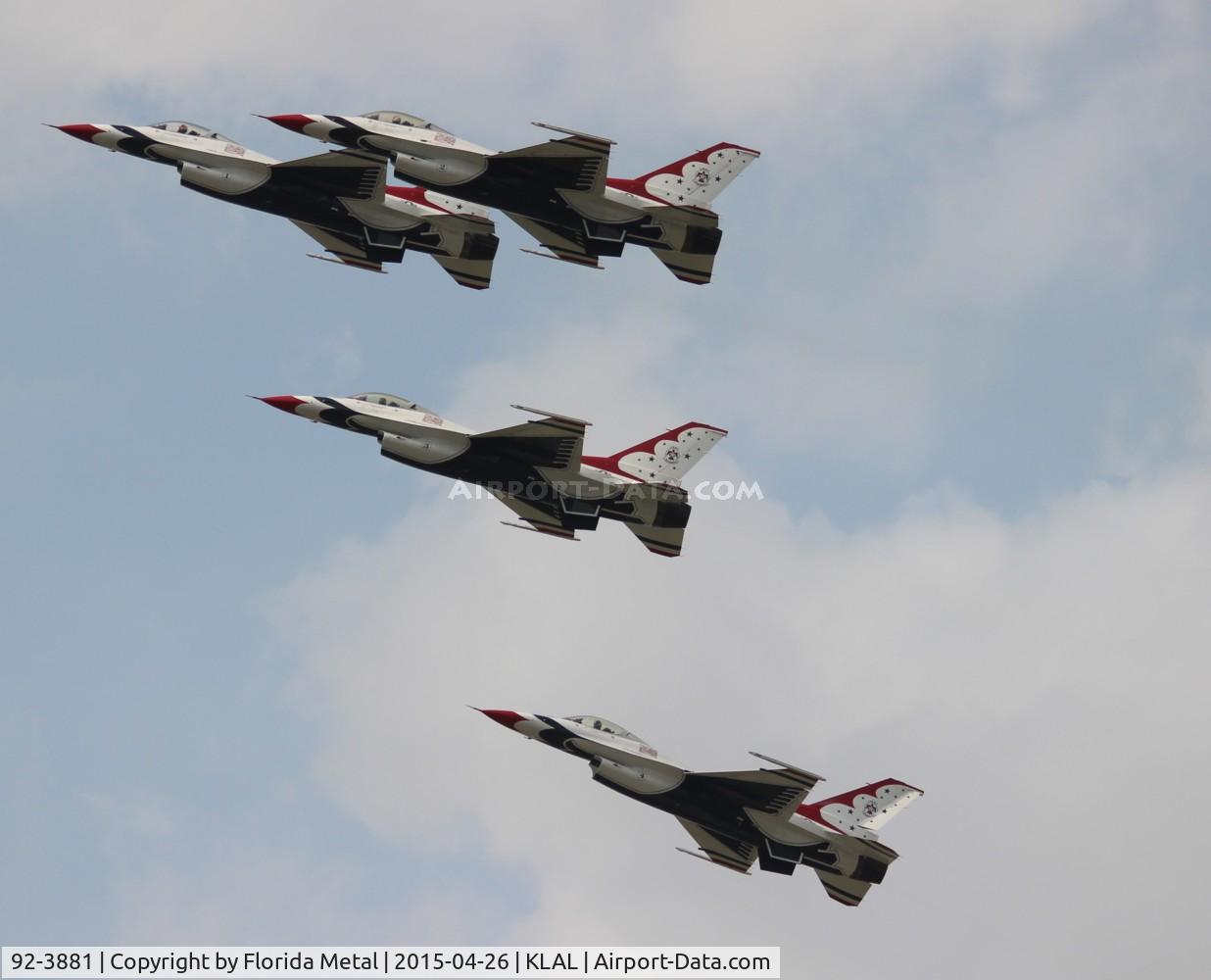 92-3881, 1992 General Dynamics F-16C Fighting Falcon C/N CC-123, Thunderbirds zx