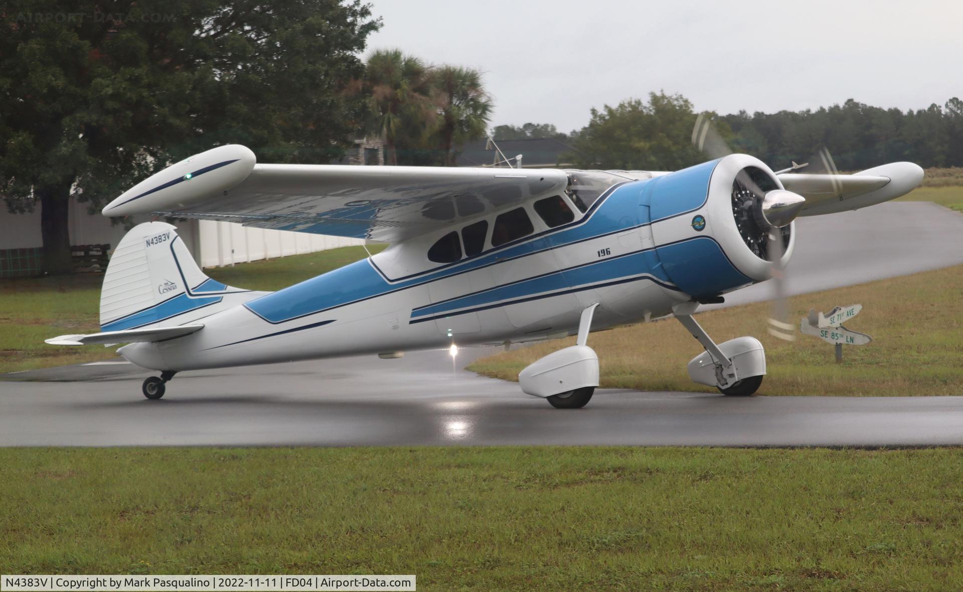 N4383V, 1949 Cessna 195 C/N 7305, Cessna 196