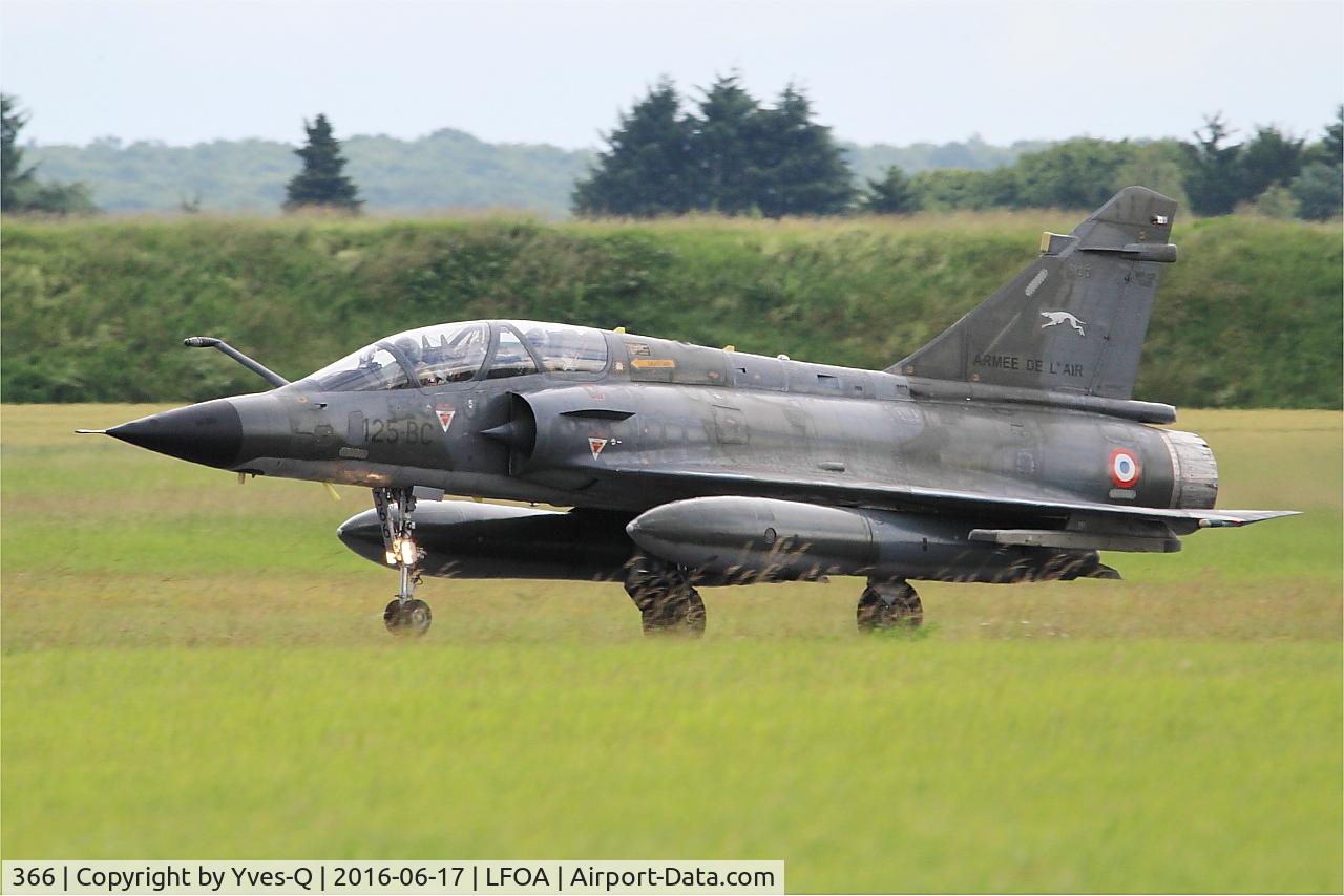 366, Dassault Mirage 2000N C/N 360, Dassault Mirage 2000N, Landing rwy 24, Avord Air Base 702 (LFOA) Open day 2016