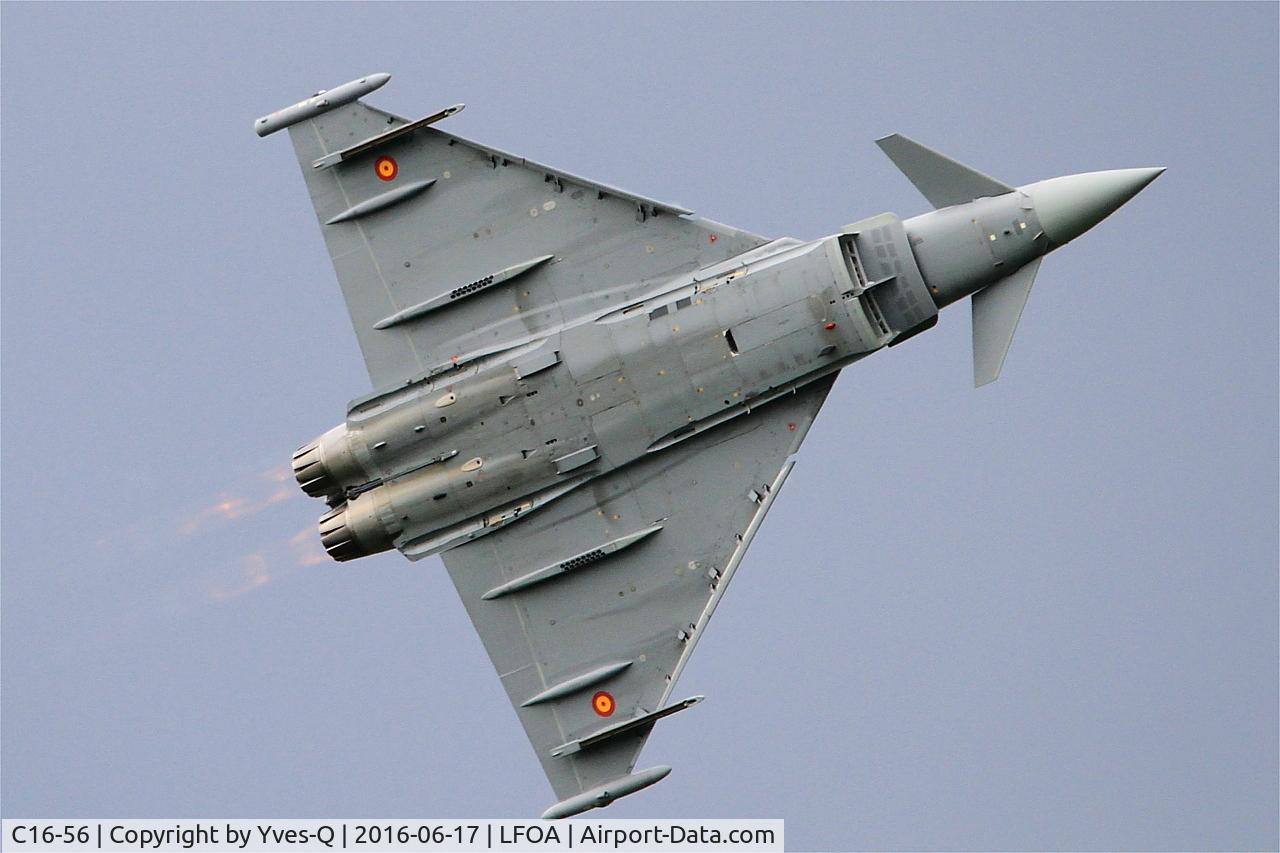 C16-56, Eurofighter EF-2000 Typhoon S C/N SS038, Eurofighter EF-2000 Typhoon S, On display, Avord Air Base 702 (LFOA) Open day 2016