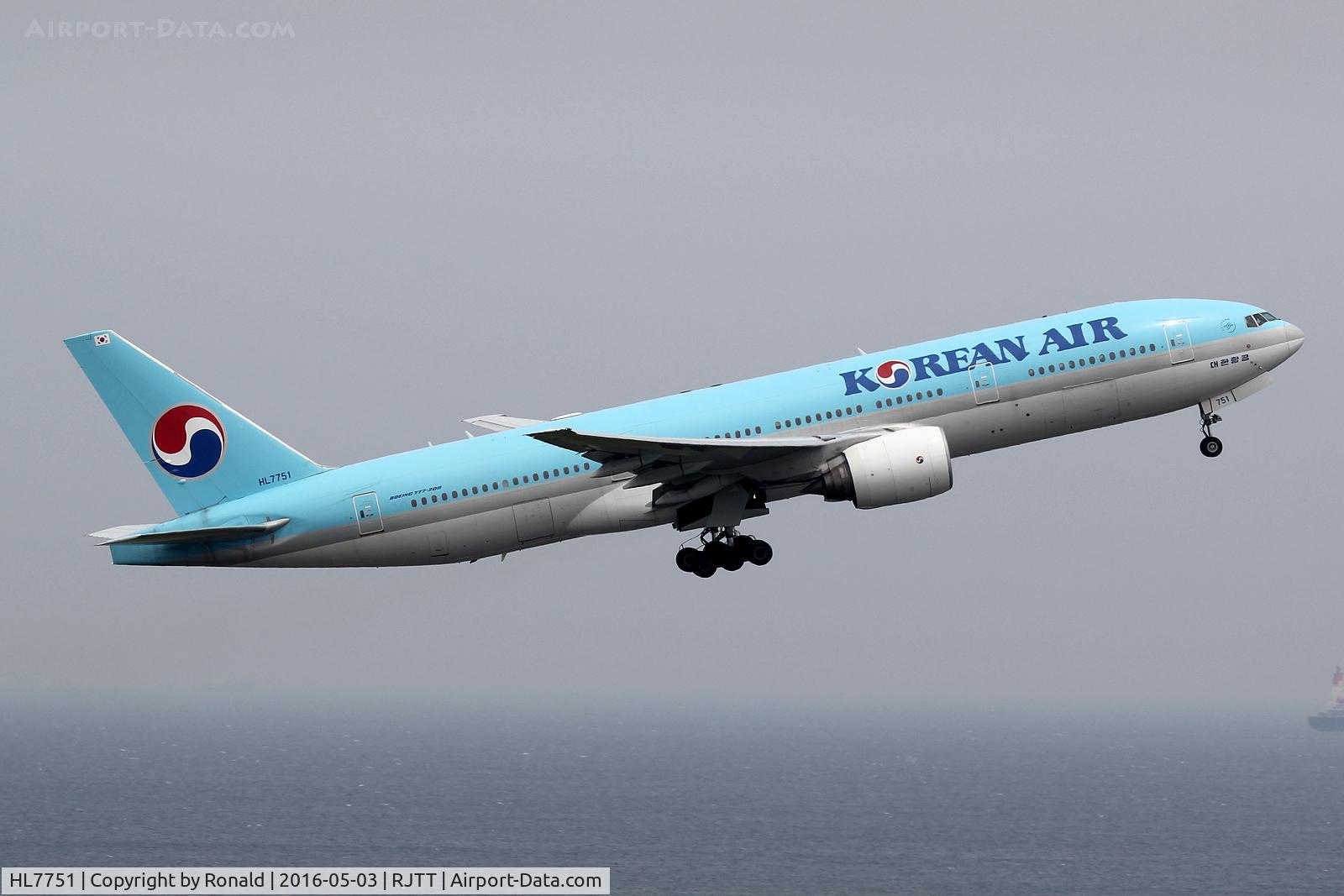 HL7751, 2007 Boeing 777-2B5/ER C/N 34210, at hnd
