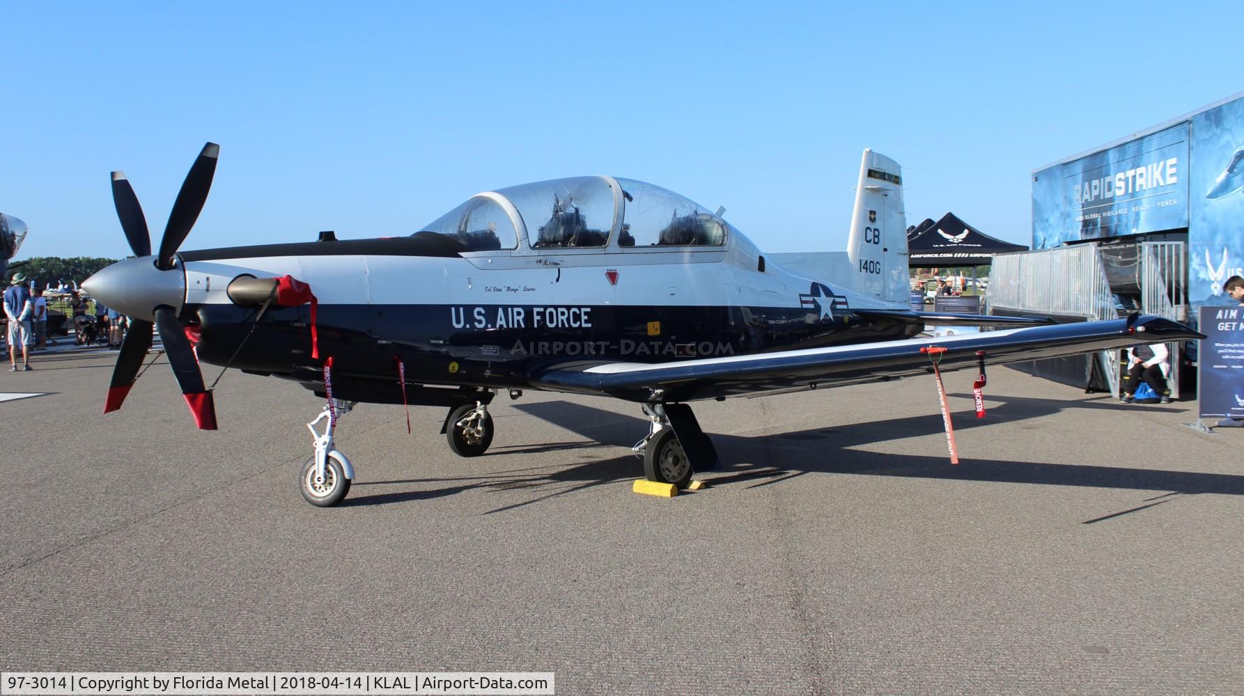 97-3014, 1997 Raytheon T-6A Texan II C/N PT-18, USAF Texan II zx LAL