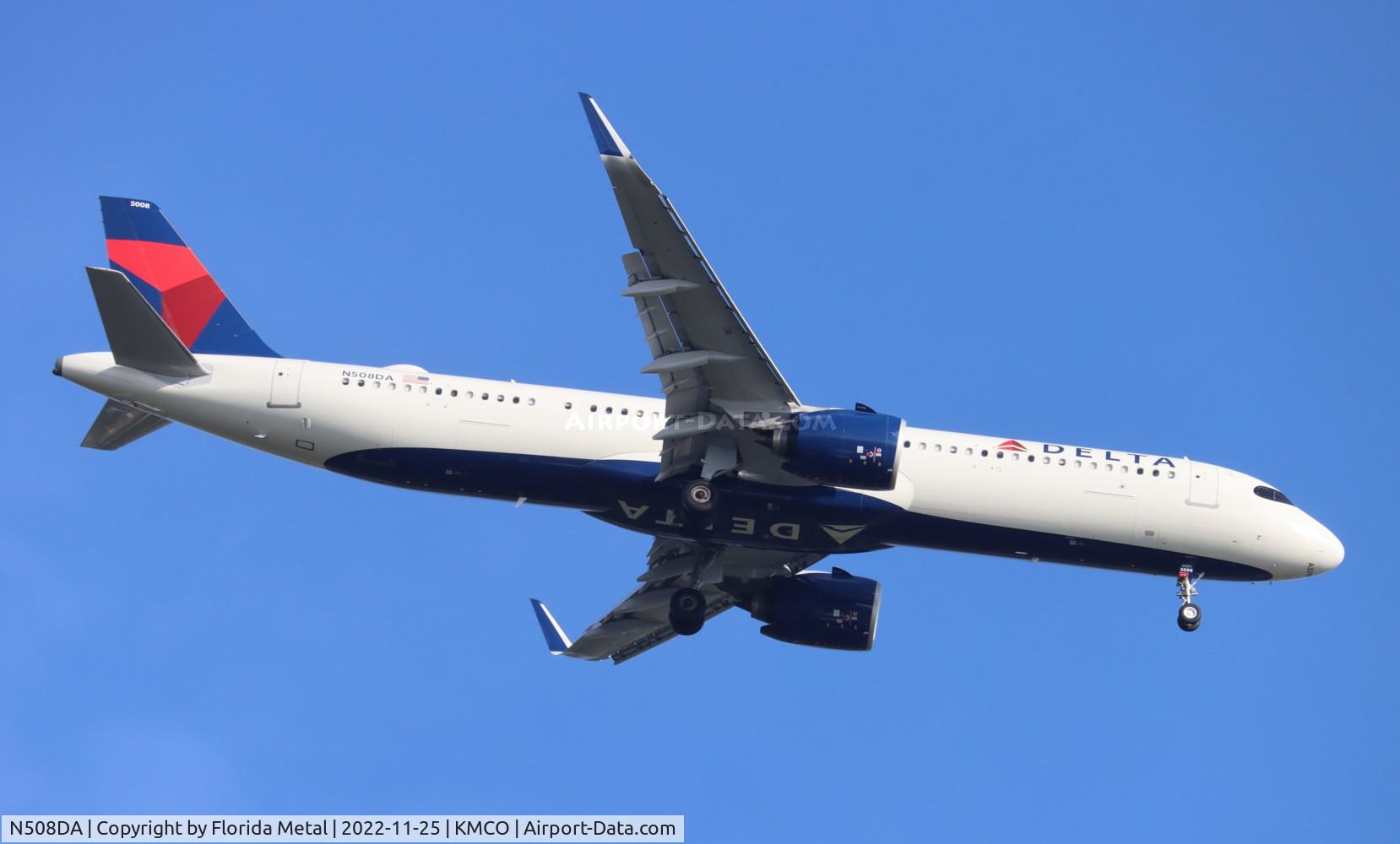 N508DA, 2022 Airbus A321-273NX C/N 10898, Delta