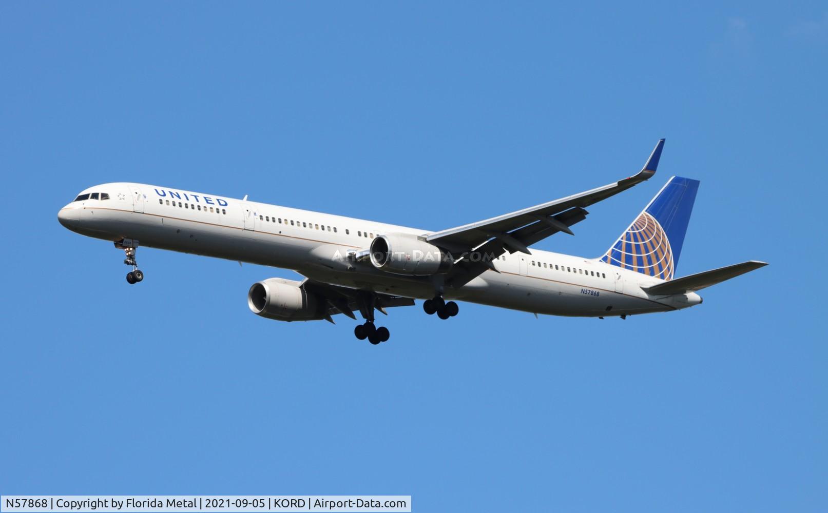 N57868, 2002 Boeing 757-33N C/N 32590, ORD 2021