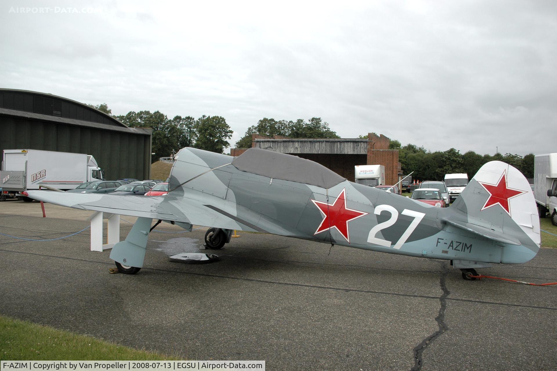 F-AZIM, Yakovlev Yak-3UTI-PW C/N 9/04623, Yakovlev Yak-3U at Duxford, without engine, 2008