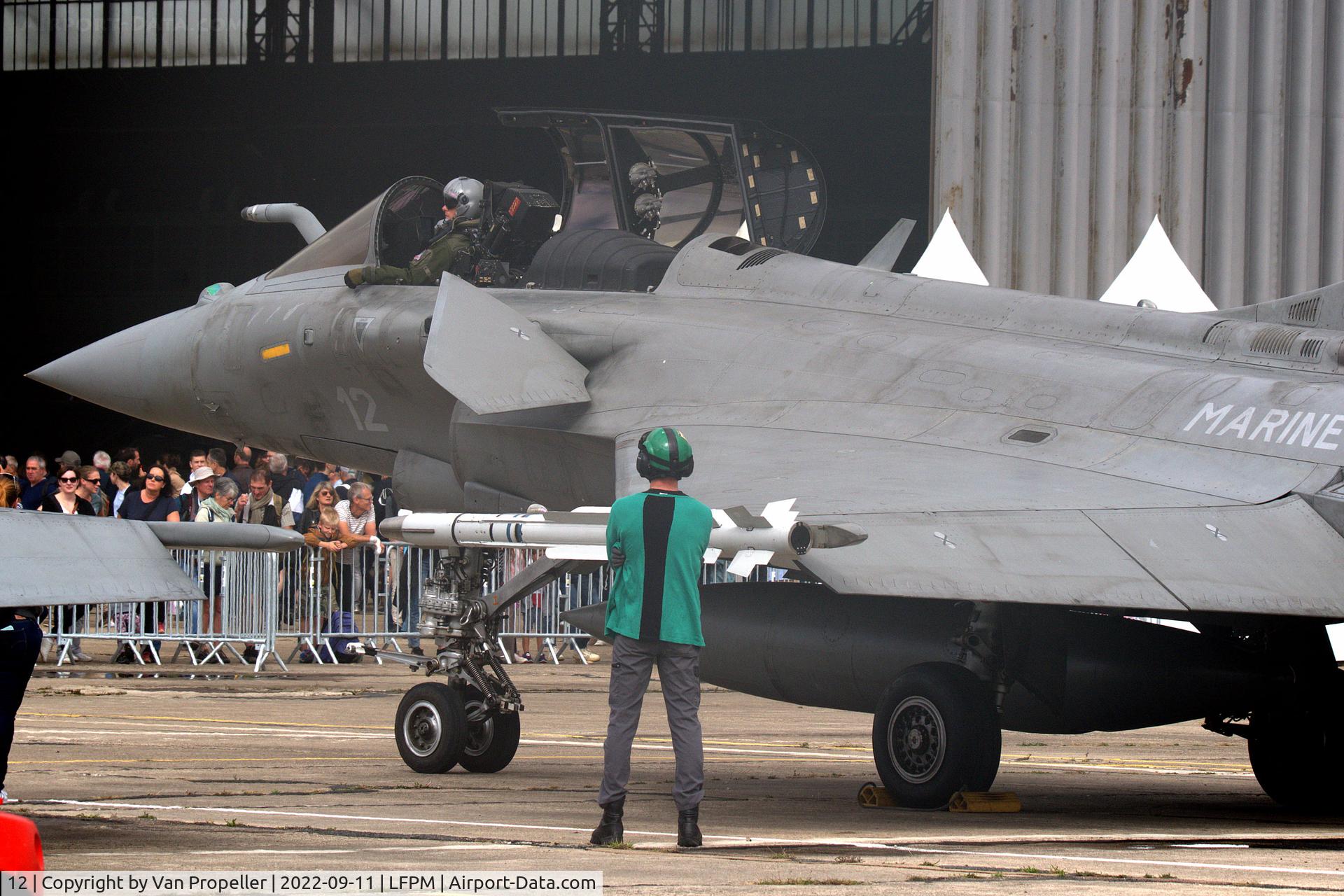12, Dassault Rafale M C/N 12, French Navy Dassault Rafale M ready for start-up at Melun Villaroche airport, France, 2022 Air Legend