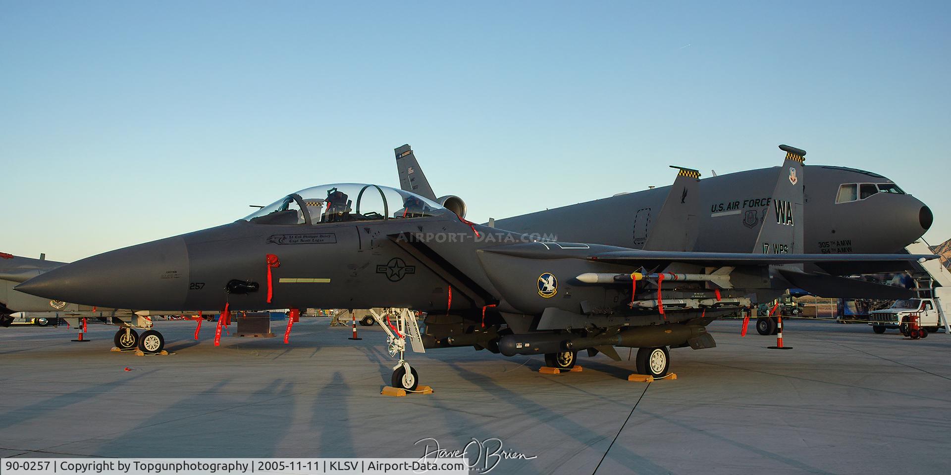 90-0257, 1990 McDonnell Douglas F-15E Strike Eagle C/N 1196/E159, 17th WPS