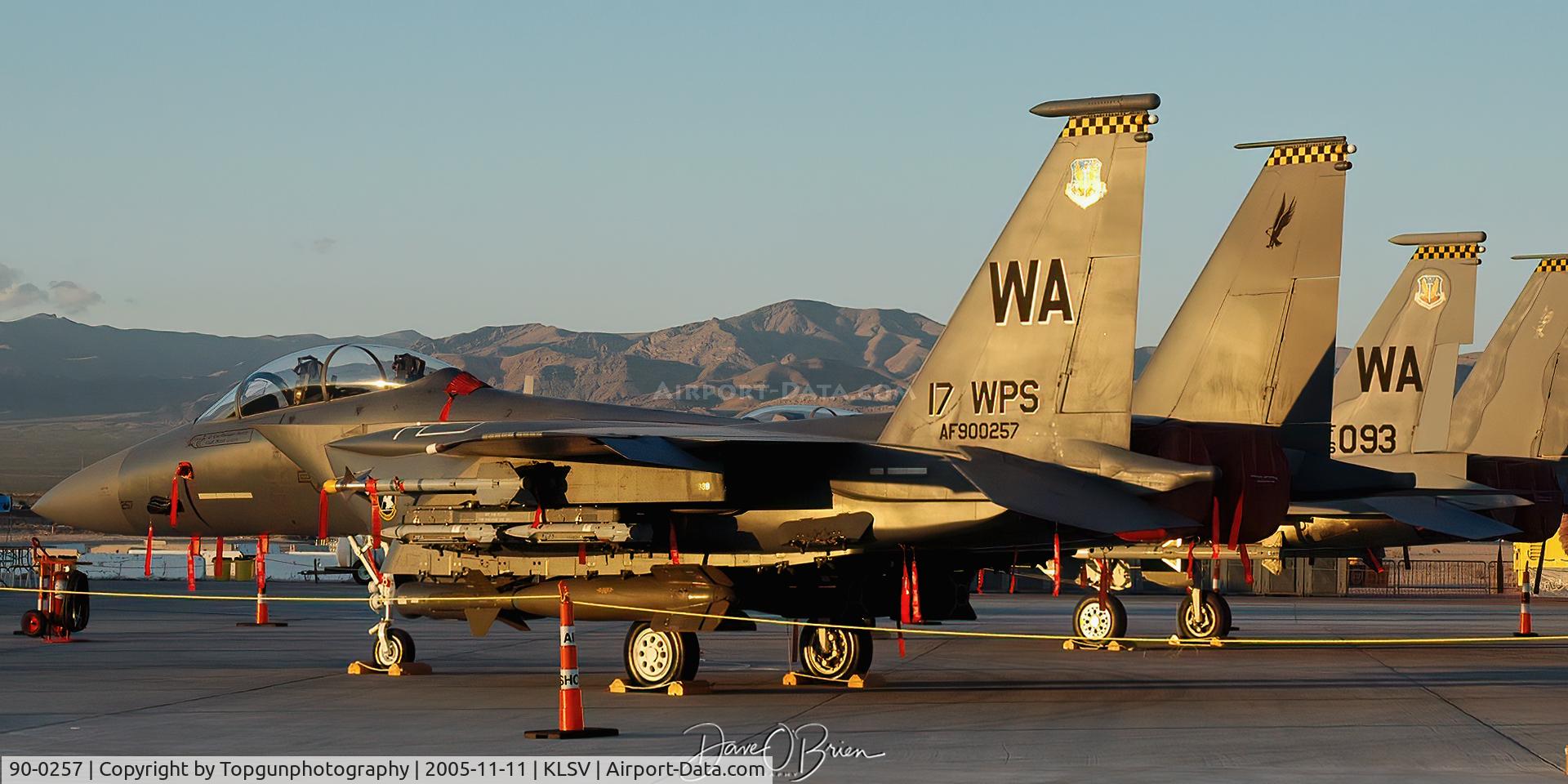 90-0257, 1990 McDonnell Douglas F-15E Strike Eagle C/N 1196/E159, 17th Weapons Squadron