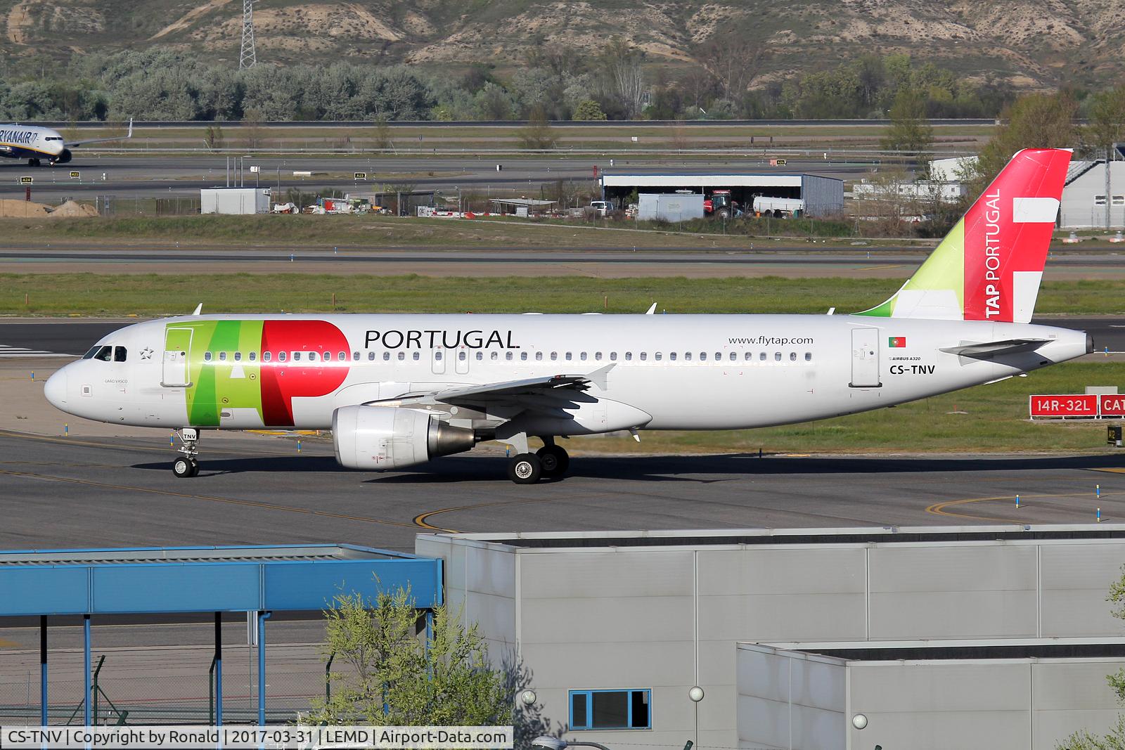 CS-TNV, 2009 Airbus A320-214 C/N 4143, at mad
