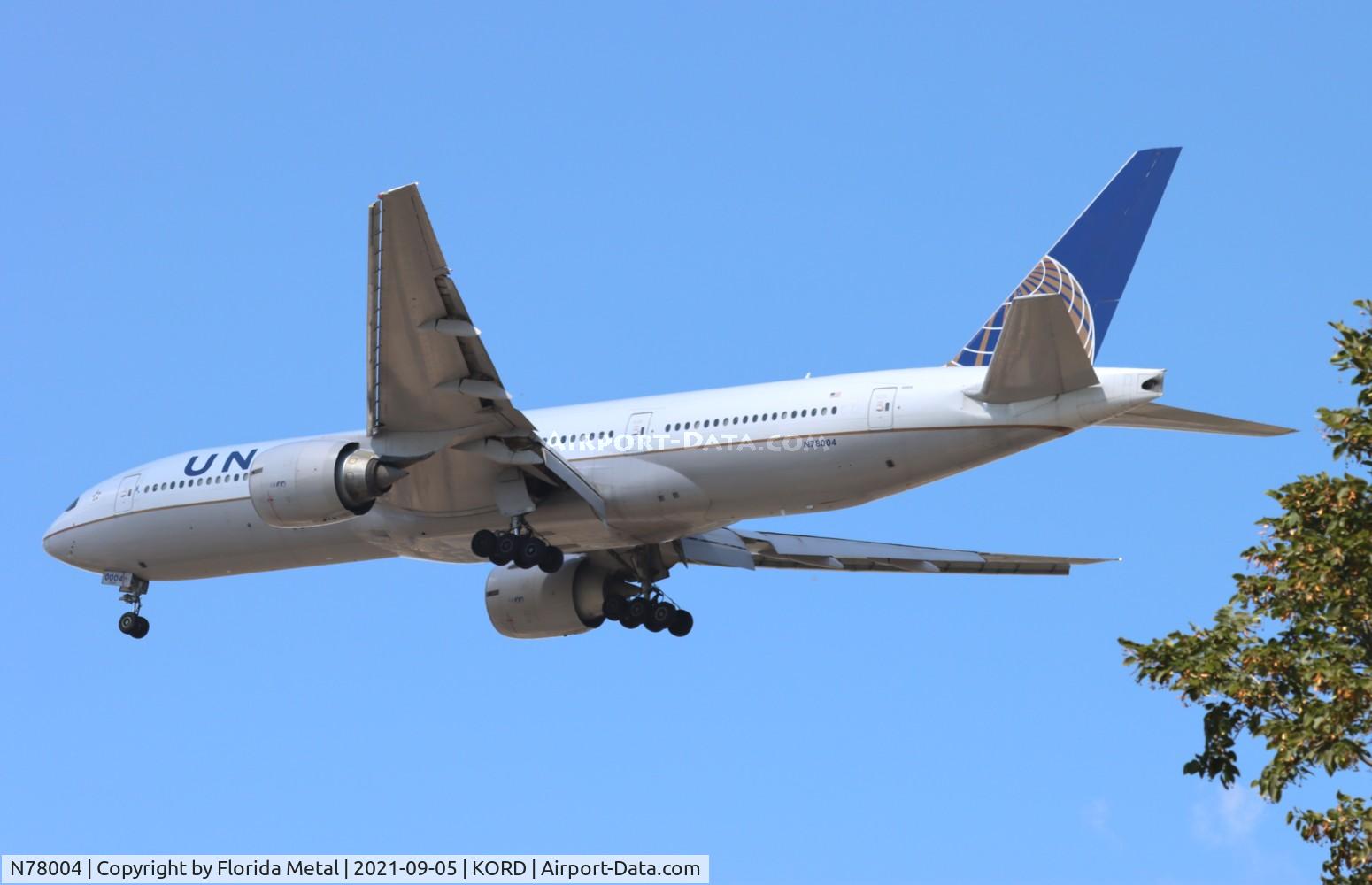N78004, 1998 Boeing 777-224 C/N 27580, ORD 2021