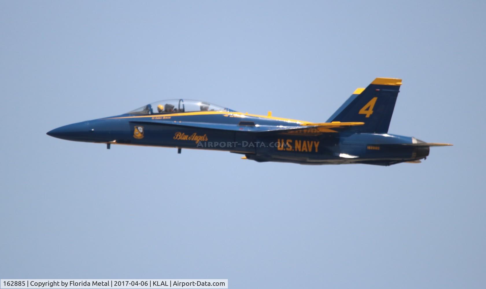162885, McDonnell Douglas F/A-18B Hornet C/N 434/B076, F-18 A-D Blue Angels LAL