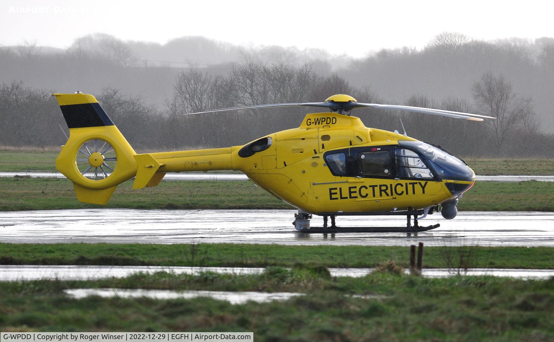 G-WPDD, 1999 Eurocopter EC-135P-1 C/N 0071, After taking on fuel. Operated by National Grid.