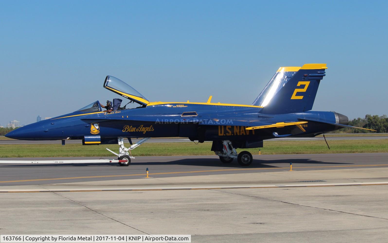 163766, 1989 McDonnell Douglas F/A-18C Hornet C/N 846/C123, F-18 A-D Blue Angels