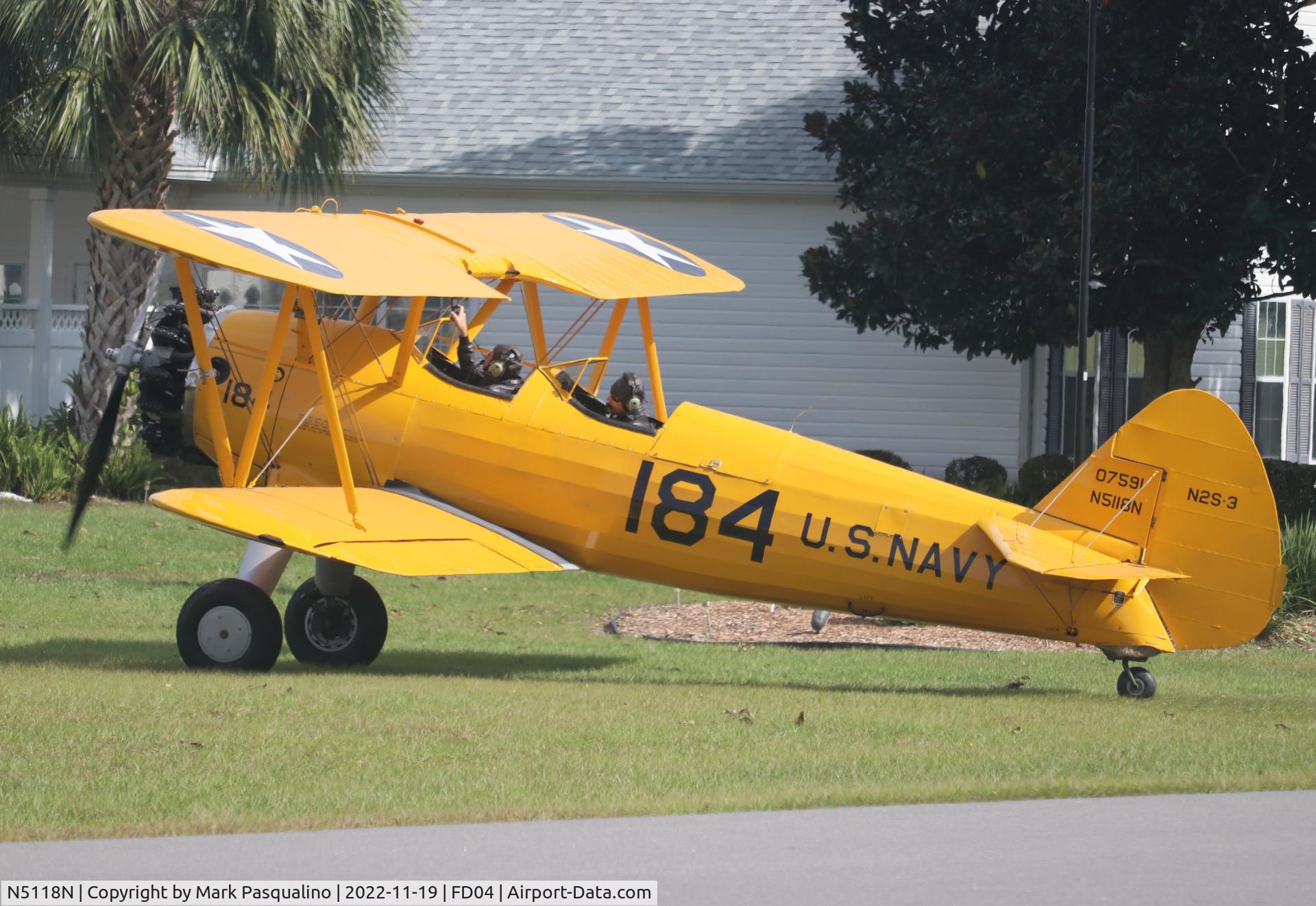 N5118N, 1943 Boeing A75L3 C/N 75-7195, Stearman