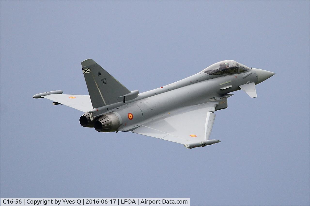 C16-56, Eurofighter EF-2000 Typhoon S C/N SS038, Eurofighter EF-2000 Typhoon S, On display, Avord Air Base 702 (LFOA) Open day 2016