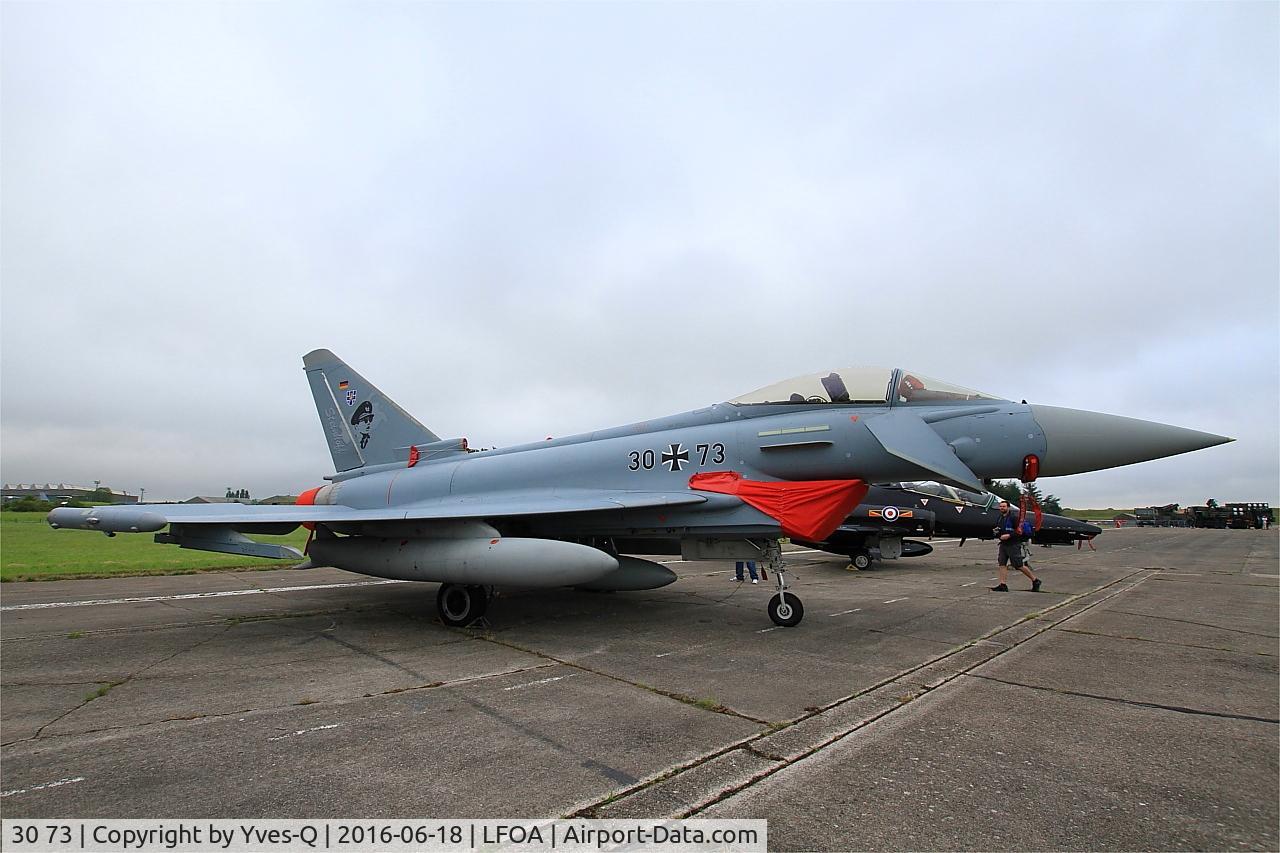 30 73, Eurofighter EF-2000 Typhoon S C/N GS054, Eurofighter EF-2000 Typhoon S, Static display, Avord Air Base 702 (LFOA) Open day 2016