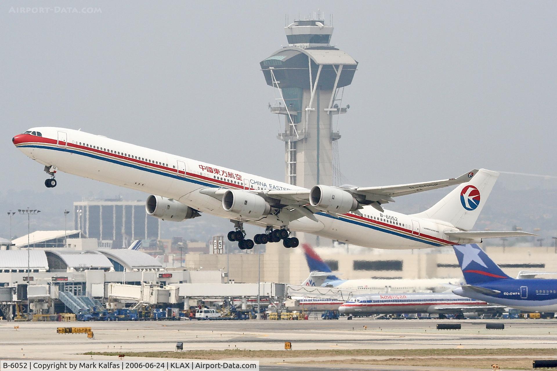 B-6052, 2003 Airbus A340-642 C/N 514, China Eastern Airbus A340-642, B-6052 departing 25R LAX