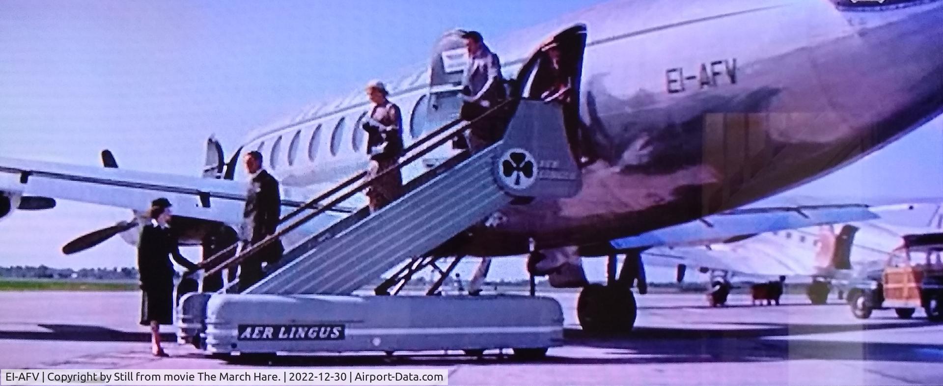 EI-AFV, 1954 Vickers Viscount 707 C/N 30, EI-AFV appeared in 1956 film The March Hare.