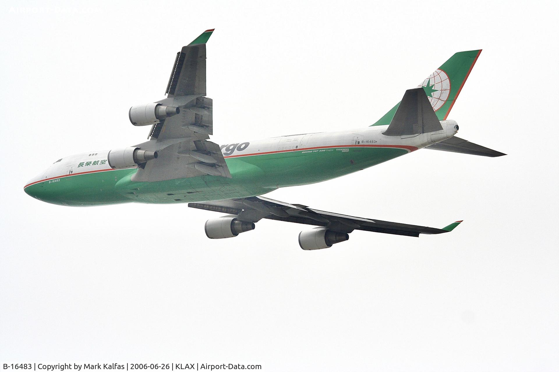B-16483, 2002 Boeing 747-45EF (SCD) C/N 30609, EVA Boeing 747-45EF (SCD) departing 25L LAX