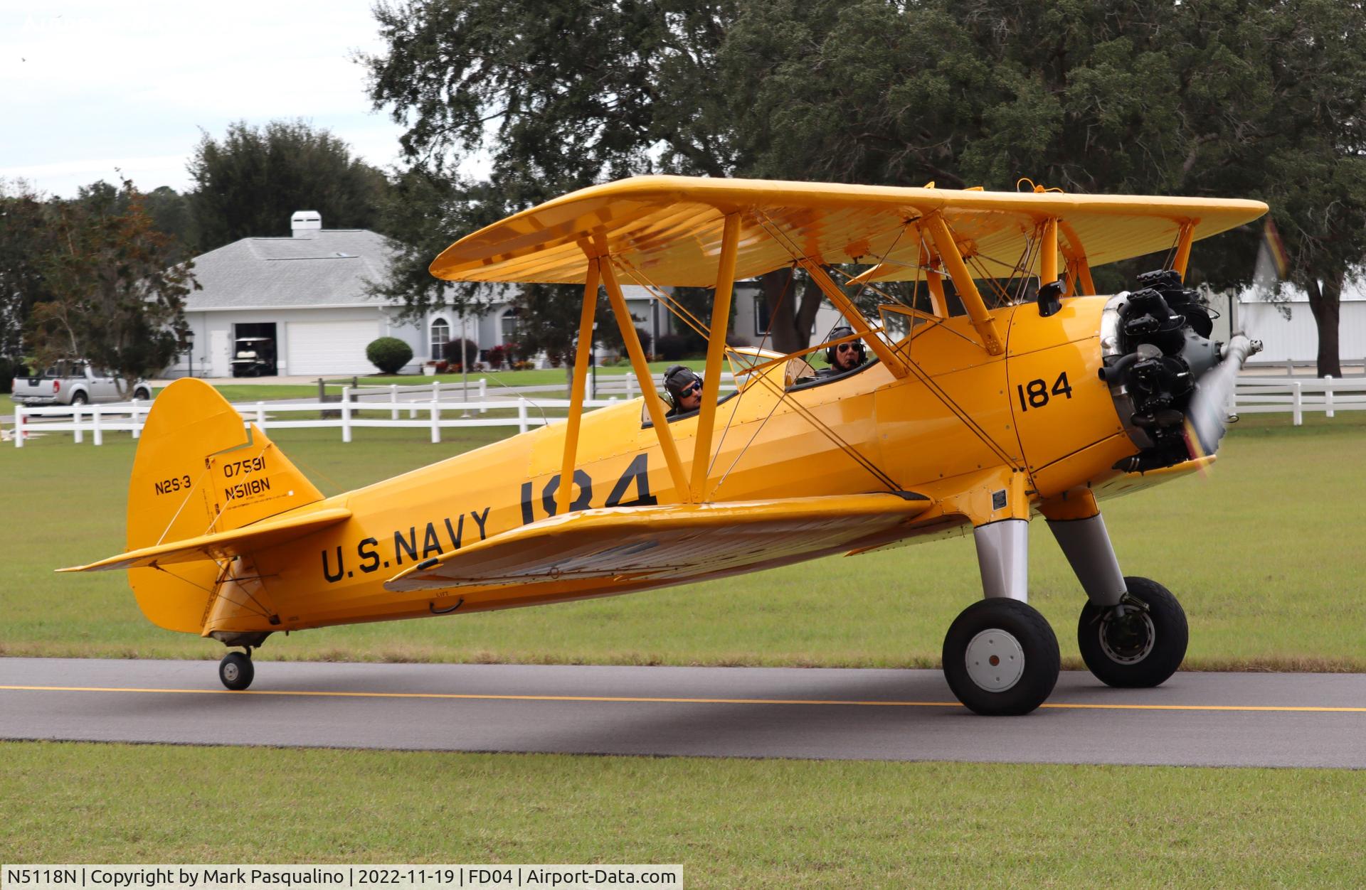 N5118N, 1943 Boeing A75L3 C/N 75-7195, Stearman