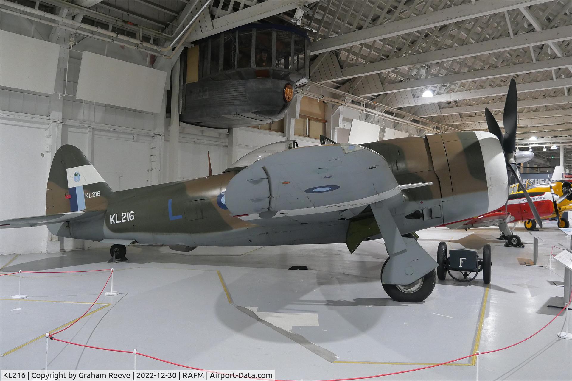 KL216, 1945 Republic P-47D Thunderbolt C/N 399-55834, On display at the RAF Museum, Hendon.