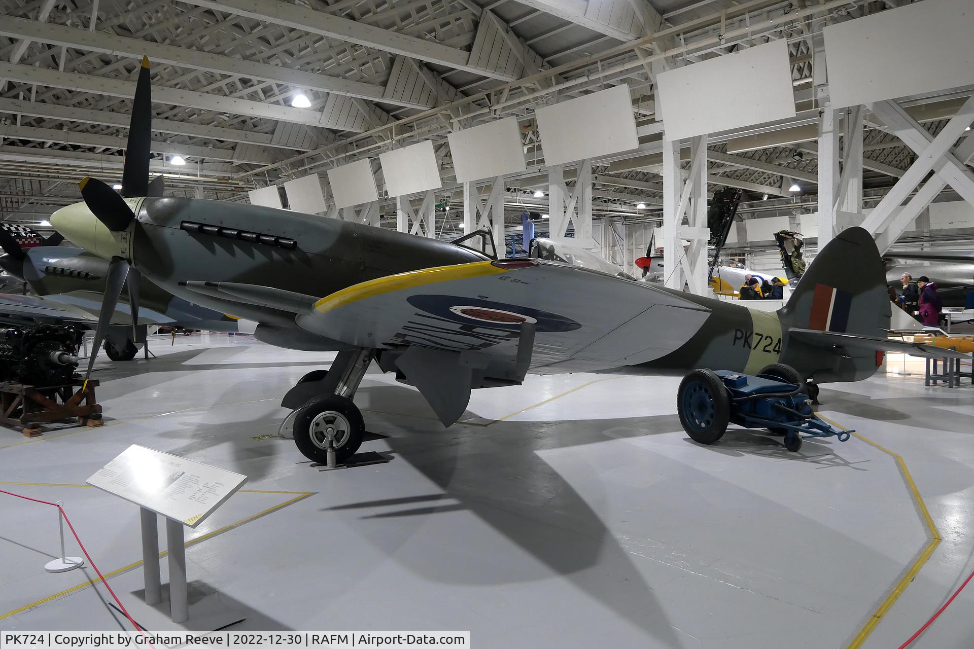 PK724, Supermarine 356 Spitfire F.24 C/N CBAF.255, On display at the RAF Museum, Hendon.