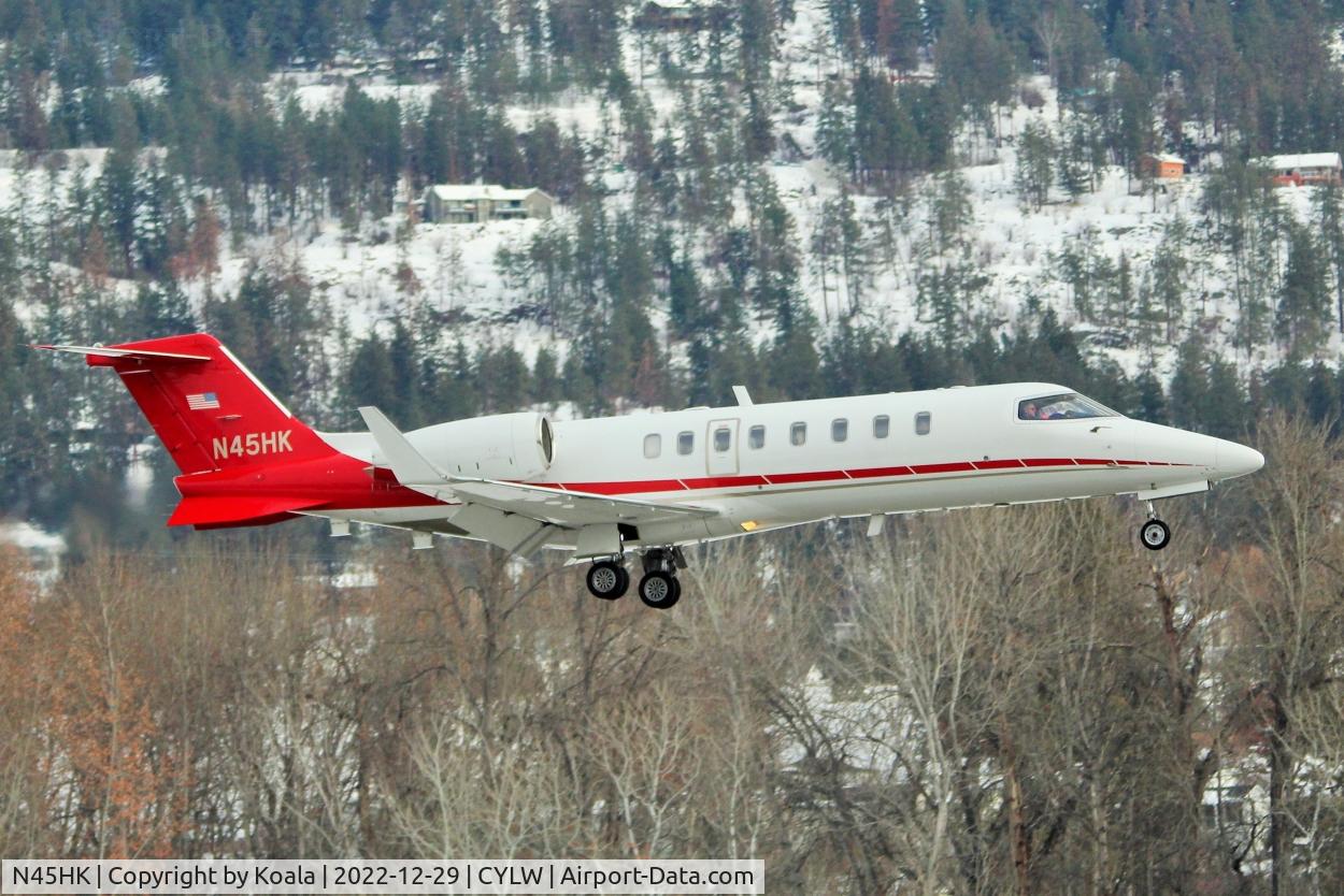 N45HK, 2007 Learjet Inc 45 C/N 349, Arrival from Reno.