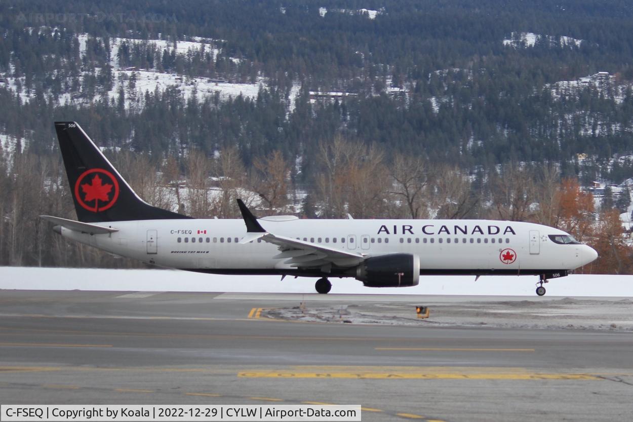 C-FSEQ, 2018 Boeing 737-8 Max C/N 61211, Departure to Vancouver.