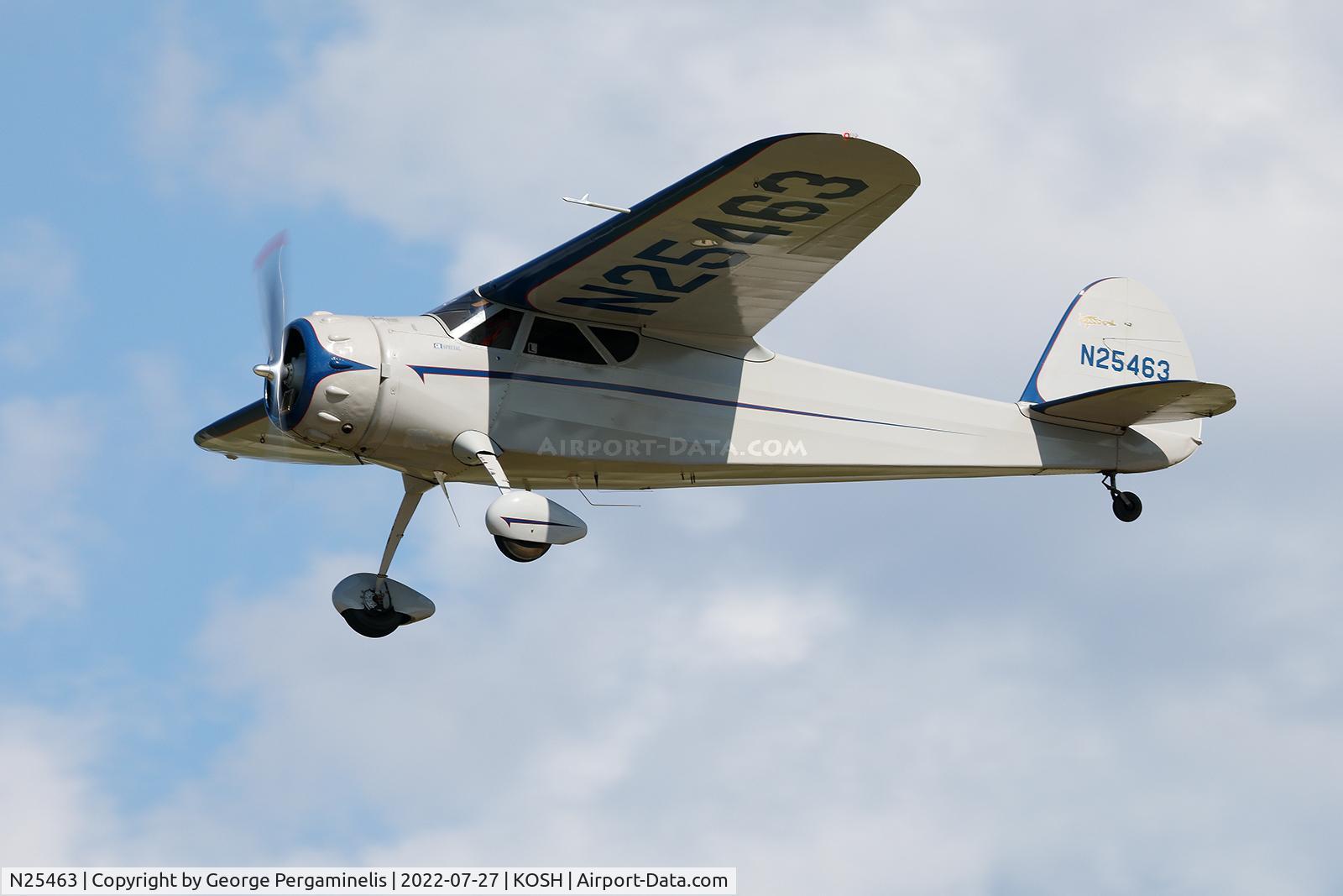 N25463, 1940 Cessna C-165 Airmaster C/N 568, Oshkosh 2022.