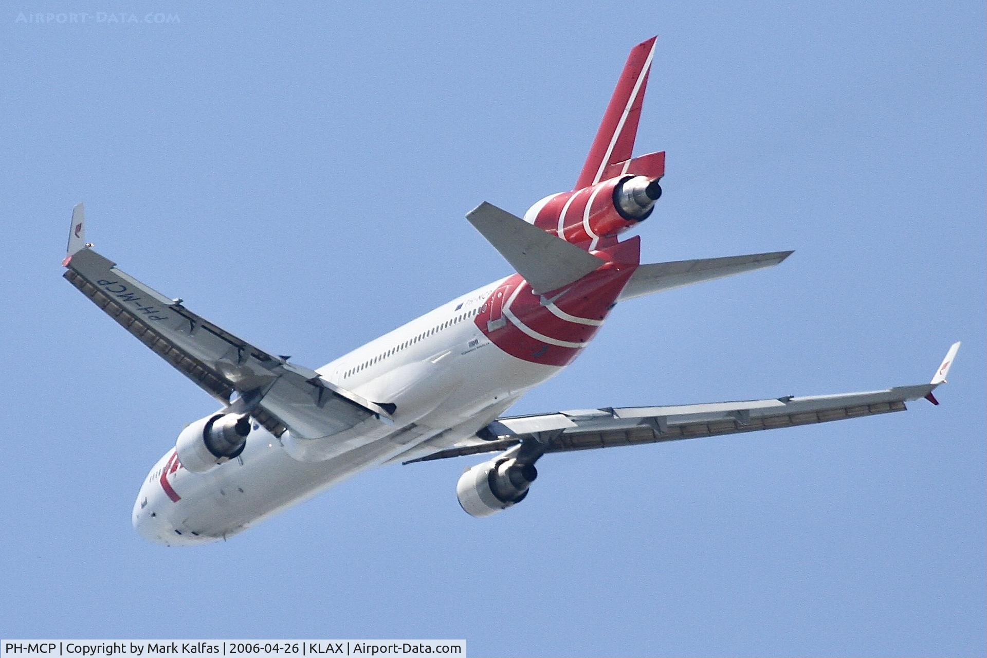 PH-MCP, 1994 McDonnell Douglas MD-11F C/N 48616, Martinair MD-11, PH-MCP, Departing 25R KLAX