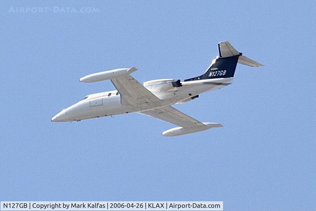 N127GB, 1974 Gates Learjet 25B C/N 175, Gates Learjet 25B, N127GB departing 25L LAX