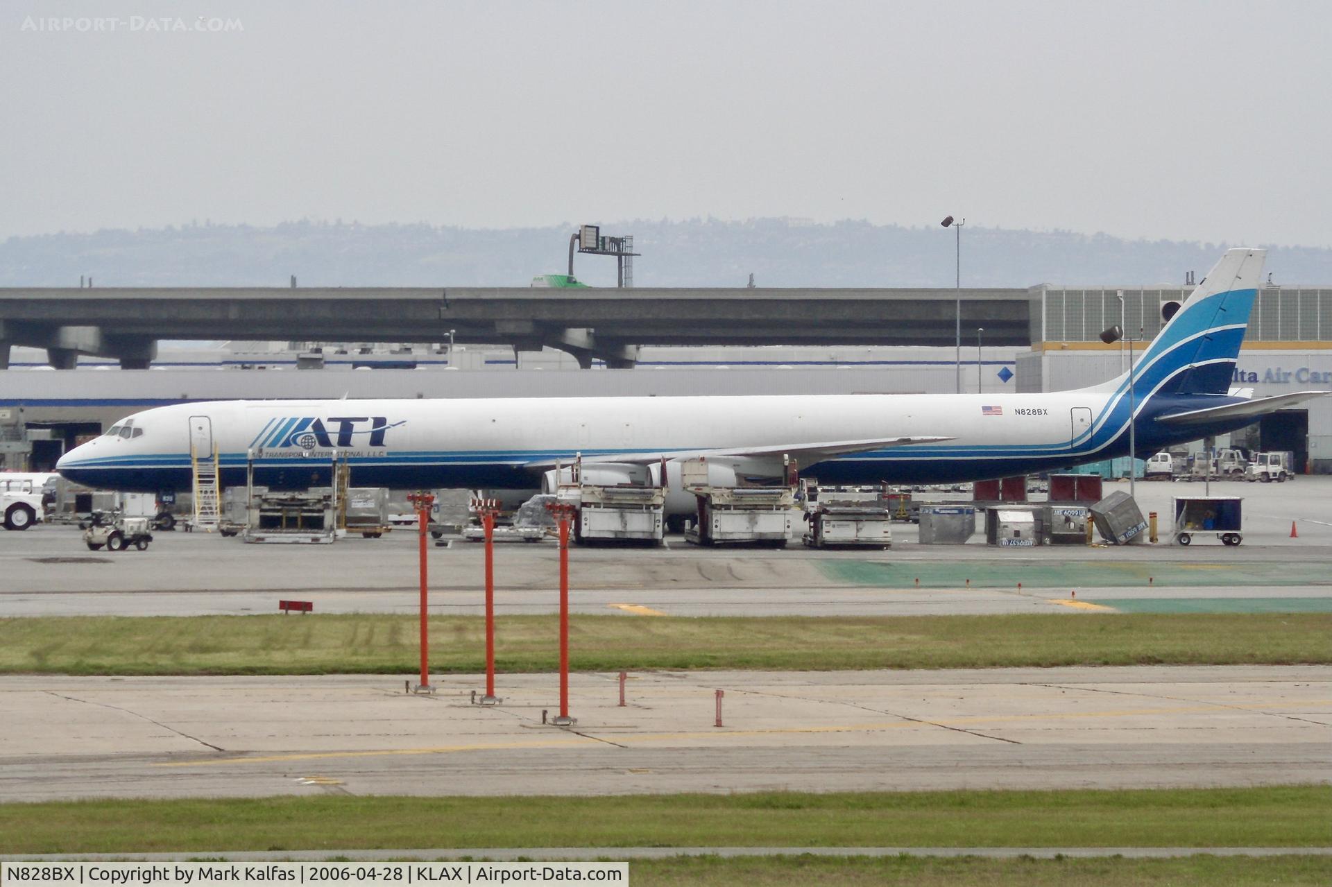 N828BX, 1968 Douglas DC-8-71F C/N 45993, ATI Douglas DC-8-71F, N828BX on the cargo ramp at LAX
