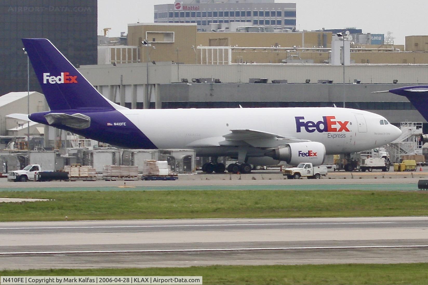 N410FE, 1985 Airbus A310-203 C/N 356, Fed Ex A310-203, N410FE on the FedEx ramp at KLAX