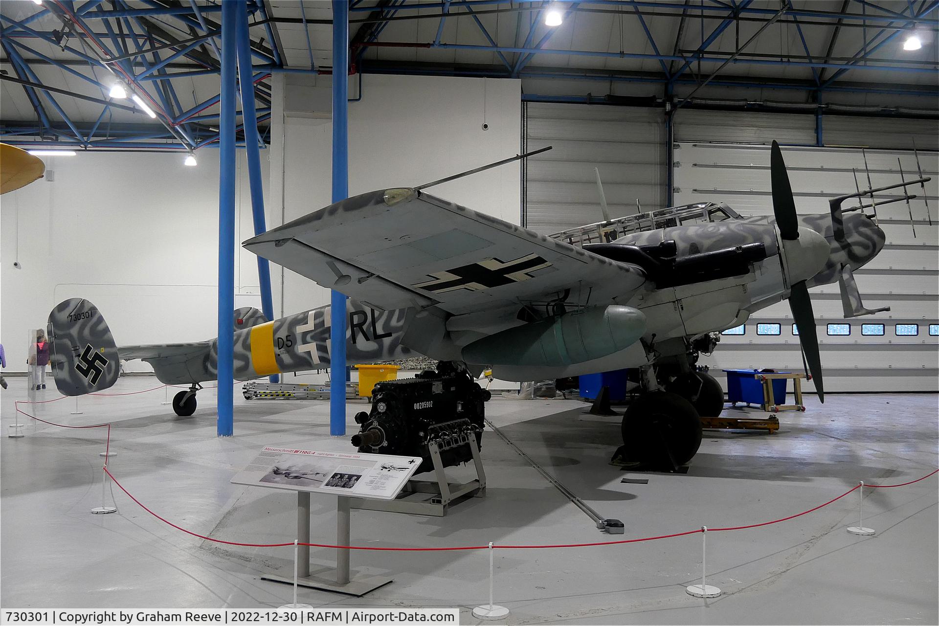730301, Messerschmitt Bf-110G-4/R6 C/N 730301, On display at the RAF Museum, Hendon.