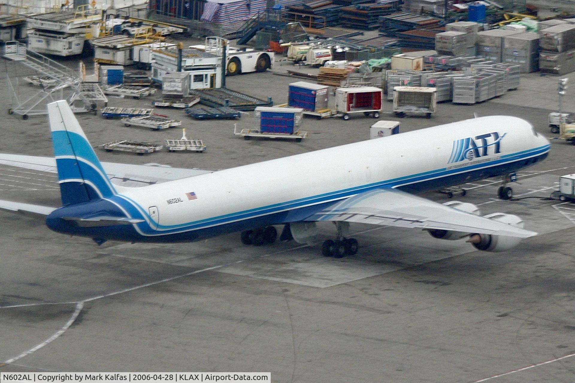 N602AL, 1968 Douglas DC-8-73F C/N 45991, ATI Douglas DC-8-73F, N602AL on the NCA ramp at LAX