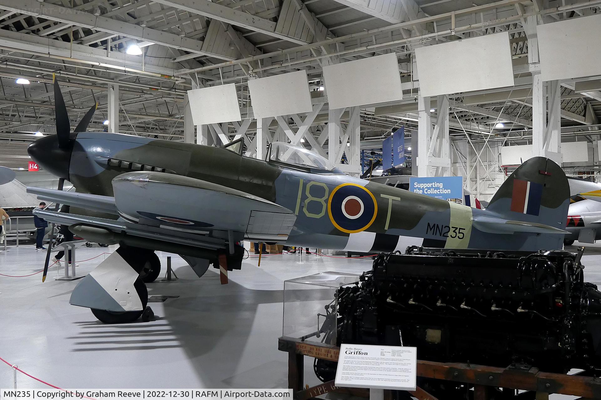 MN235, Hawker Typhoon IIB C/N Not found MN235, On display at the RAF Museum, Hendon.