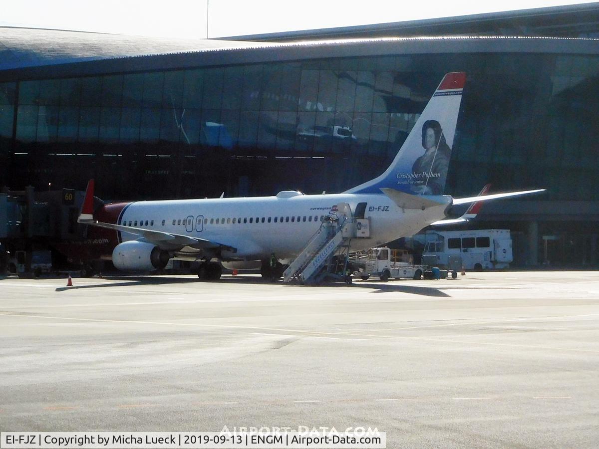 EI-FJZ, 2016 Boeing 737-800 C/N 42082, At Gardermoen
