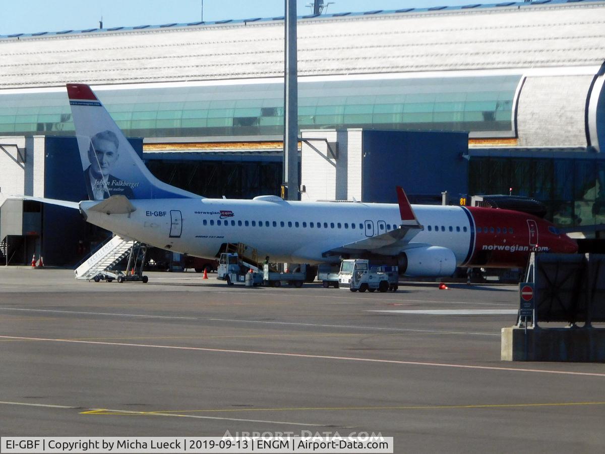EI-GBF, 2013 Boeing 737-8JP C/N 39022, At Gardermoen