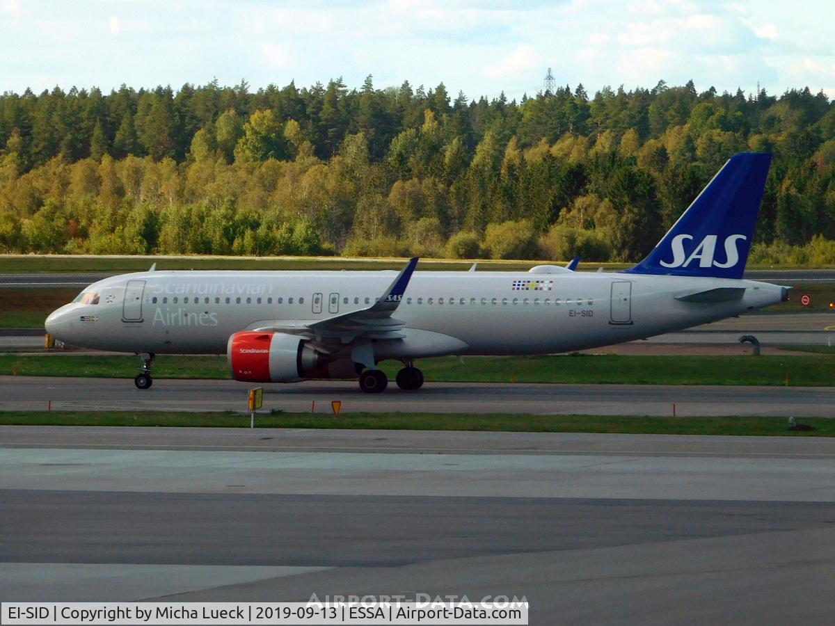 EI-SID, 2017 Airbus A320-251N C/N 8031, At Arlanda