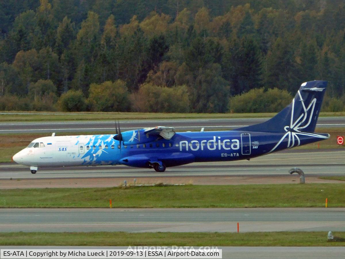 ES-ATA, 2012 ATR 72-600 (72-212A) C/N 1038, At Arlanda
