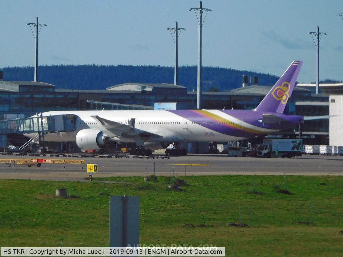 HS-TKR, 2013 Boeing 777-3AL/ER C/N 41527, At Gardermoen