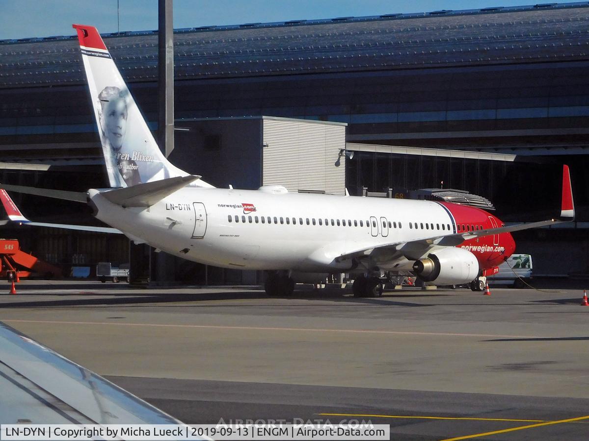 LN-DYN, 2011 Boeing 737-8JP C/N 39006, At Gardermoen