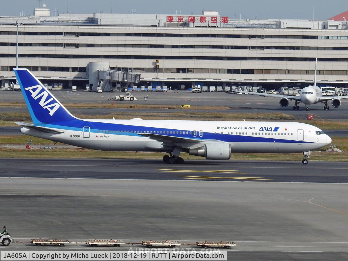JA605A, 2002 Boeing 767-381/ER C/N 32974, At Haneda