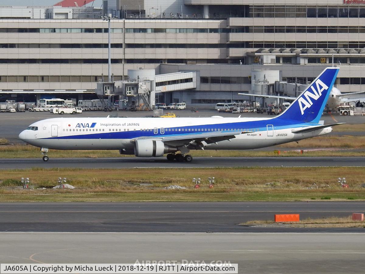 JA605A, 2002 Boeing 767-381/ER C/N 32974, At Haneda