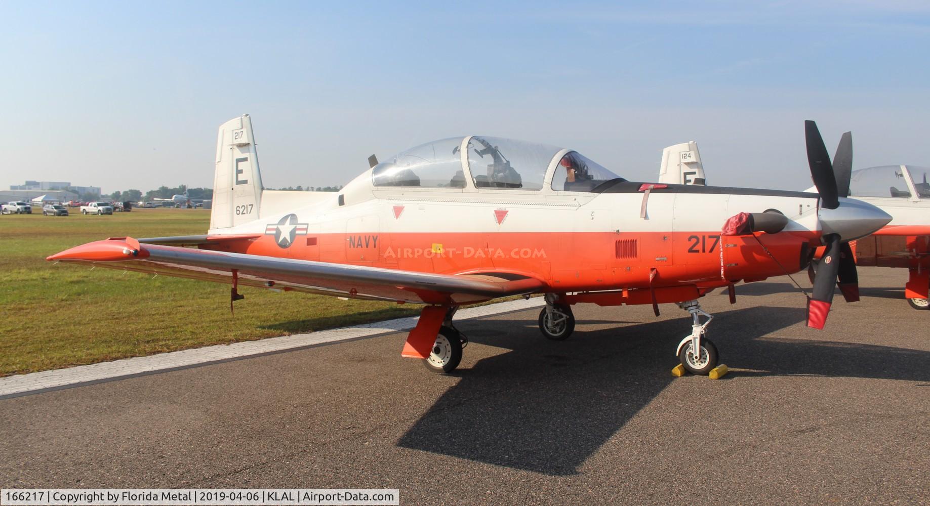 166217, Raytheon T-6B Texan II C/N PN-208, USN Texan II zx LAL