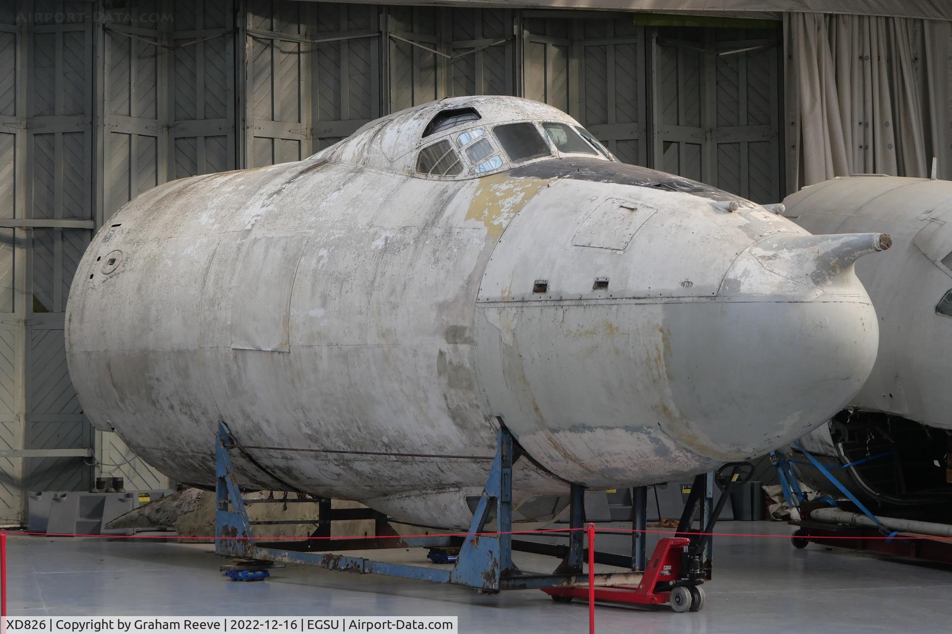 XD826, 1956 Vickers Valiant BK.1 C/N Unknown, Cockpit section on display at IWM Duxford.