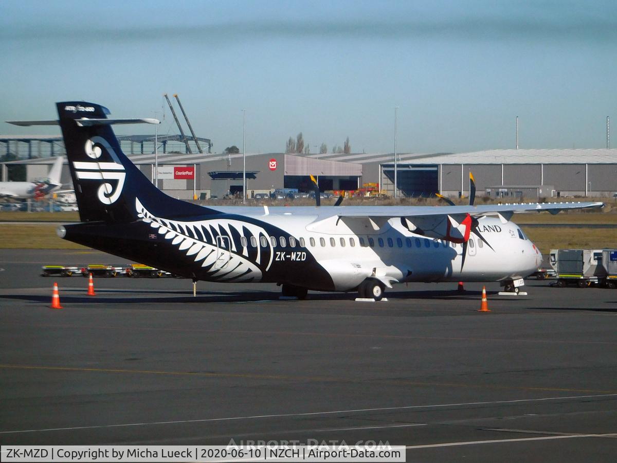 ZK-MZD, 2019 ATR 72-212A C/N 1592, Parked up during the Covid-19 pandemic