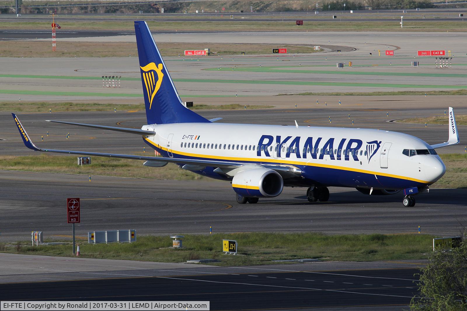 EI-FTE, 2016 Boeing 737-8AS C/N 44755, at mad