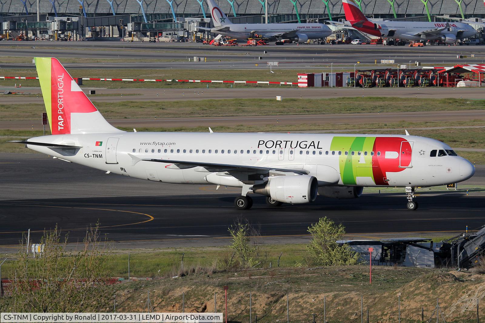 CS-TNM, 2002 Airbus A320-214 C/N 1799, at mad